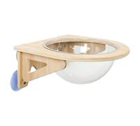 Étagères murales pour Chat - Perchoir à Ventouse à Bulles en Acrylique Transparent, Grotte pour Chat montée sur en Bois, Salon pour Animaux de Compagnie à roulement de 30 kg, lit hamac pour fenêt