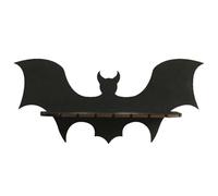 Étagères murales pour chauves-souris, étagères murales pour chauves-souris,Étagères murales suspendues en bois - Étagère murale noire portante pour décoration de maison fantomatique pour chambre à