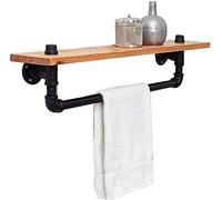 Étagères murales rétro LOFT Support mural à suspendre rétro Porte-vêtements pour vieille étagère en bois massif Décoration rétro (taille : 120 x 20 cm)