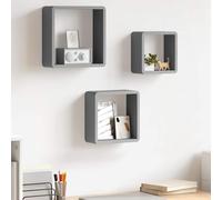 Etagères Murales sous Forme de Cube 3 pcs Blanc MDF Flottant Suspendu vidaXL