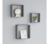 Etagères Murales sous Forme de Cube 3 pcs Blanc MDF Flottant Suspendu vidaXL