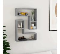 Étagères Murales Supports Suspendues 2 pcs Blanc Bois d'Ingénierie vidaXL