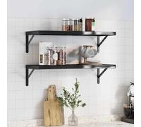 Étagères Murales Suspendues Rangement Organisateur 2 pcs Acier Inoxydable vidaXL