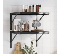 Étagères Murales Suspendues Rangement Organisateur 2 pcs Acier Inoxydable vidaXL