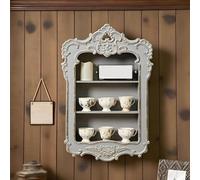 Étagères Murales Vintage : Présentoirs Décoratifs Muraux - Étagères De Rangement Rétro De Style Européen, Idéales Pour Les Cafés, Les Salons, Les Chambres, Les Cuisines Et Les Salles De Bain Gray