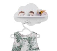 Étagères Nuages Étagère Flottante en Bois en Forme de Nuage Blanc Support de Rangement pour Cintre Accessoires de Pépinière Étagères Nuages pour Chambre d'enfant Étagères de Pépinière Étagère Flottant