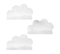 Étagères nuages pour chambre à coucher - 3 pièces 29,5 x 9,4 x 15 cm Décoration murale , étagères murales pour décoration de chambre d'enfant, pour chambre d'enfant, salle de bain, maison, livres