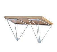 Étagères,supports d'étagère,étagère flottante avec supports décoratifs,étagères murales, ensemble de 2 pièces,composées de planches de bois et de supports en fer solides(White,W 200 x L 400mm(8x16in))