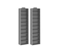 Etagères suspendues de rangement 2 pcs 10 niveaux Tissu