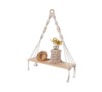 Étagères suspendues - Étagère en rotin | Décoration murale bohème | Étagère avec ficelle | Organisateur de rangement monté avec ficelle de pampilles en tapisserie pour salon, chambre à coucher