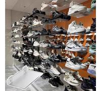 Étagères transparentes en acrylique pour rangement de chaussures et de sacs à main, vitrine de vente au détail portable et légère