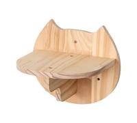 Étagères verticales d'angle en bois renforcé avec patins en feutre pour sécuriser l'espace d'escalade - Patins en feutre pour chats - Perchoirs muraux