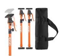VEVOR Étai de Soutien Télescopique 64,5-115 cm Poteau de Support Réglable Lot de 2, Tige Dégagement Rapide, Acier, Charge 100 kg, Étai pour Plafond, Installation d'Armoires, Levage de Cloisons Sèches