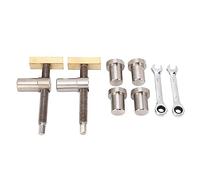 Étai Piher, Serre - Joint de Travail en Acier Inoxydable et Laiton, 20mm - Fixation Rapide et Solide, Résistant à la Rouille, Idéal pour Bricolage et Atelier Bois (Type 2)