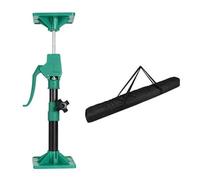 Etai Telescopique Poteau de Support de Cric D'armoire avec Sac, Cric Élévateur Réglable de 30 à 290 Cm avec Base Fixe, Outils Télescopiques à Troisième Main pour L'installation D'armoires(1Green,L)