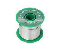 Etain a Souder, Fil de Soudure Sans Plomb 0.8mm 250g, Mince à Noyau Avec Flux de Colophane, Sn99%-Ag0.3%-Cu0.7%, Bobine d'étain à Souder pour Soudure la électrique