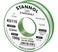 Étain à souder KS115 3,0% 0,3MM 100G Stannol 573250