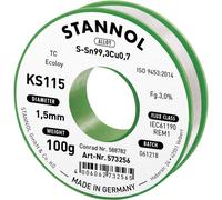 Étain à souder KS115 3,0% 1,5MM 100G Stannol 573256