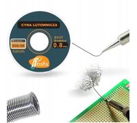 Etain à souder Rosfix Sn63Pb37 0,8mm 50g 2% Flux en bobine