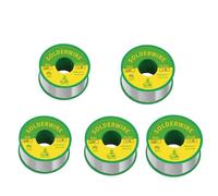 Étain de Soudure 0.8mm,50g Etain à Souder,Étain à Souder Avec Flux,Soudure Étain Avec Noyau de Colophane,Fils à Souder Pour Souder des Composants et Effectuer des Réparation 5pcs