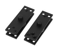 ETAINGYEUN 2Pcs Caché Porte Pivot Charnière En Acier Inoxydable De Haut et Bas Coaxial Noir 220LBS Portant Charnière De Porte
