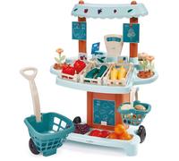 Ecoiffier – Jeu d'imitation – Étal du marché – Marchande roulante, accessoires complets – Dès 18 mois