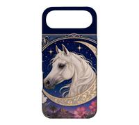 Étalon Arabe élégant Art Nouveau Cheval Blanc Coque pour iPhone Air