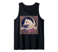 Étalon Arabe élégant Art Nouveau Cheval Blanc Débardeur