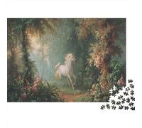 Étalon de forêt Mystique Puzzle Puzzle De 1000 Pièces Jouet De Défi pour Adultes Puzzle Impossible Défi Éducatif Cadeau De Décoration Intérieure 52x38cm/1000pcs