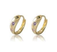 Étalon des boucles d'oreilles de cerceau minimalistes pour l'anniversaire de la fête des femmes