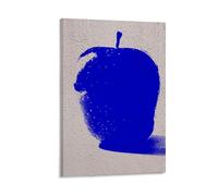 Etalvorl Impression sur toile Motif pomme 05 Bleu Graffiti 20 x 30 cm