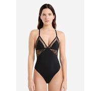 Body dos nu avec broderie - Plume - S - Noir - Femme - Etam