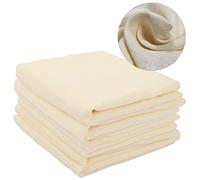 Etamine Alimentaire 6 pièces Cheesecloth 50x50cm, Mousseline Alimentaire, Filtre Alimentaire Réutilisables et lavables Mousseline de Coton Non Blanchi pour Filtrer tofu Fromage Beurre Jus Lait de Noix