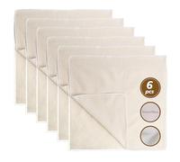 Etamine Alimentaire Cheesecloth 50x50cm Filtre Mousseline Alimentaire Réutilisables et lavables Mousseline de Coton Non Blanchi pour Filtrer tofu légumes Fromage Beurre Jus Lait de Noix-6 pièces