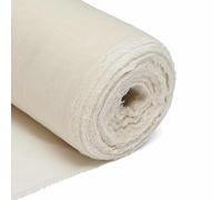 Étamine en mousseline de coton - 55 g/m², 130 cm de large - Pour égoutter, couture, broderie, articles de bébé, cuisine (naturel, 5 mètres)