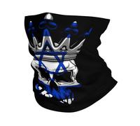 étanche à la poussière Chapeaux Demi-Visage,Drapeau et crâne d'Israël,Écharpe Demi-Visage Respirant Bandana pour Cyclisme Yoga Course à Pied 26X30cm