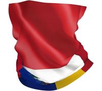 étanche à la poussière Décoration faciale Drapeau de la moitié Amérique de la moitié Cambodge Echarpe Gaiter Cache-Cou 26X30cm pour Course à Pied,Vélo,Adulte