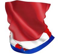 étanche à la poussière Écharpe Tube Drapeau de la moitié Amérique de la moitié Cambodge Headwrap Gaiter 26X30cm pour Extérieur,Course à Pied,Vélo