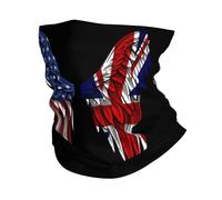 étanche à la poussière Écharpe Tube,L'Amérique et la Grande-Bretagne Aile du Drapeau Britannique,Bande de Cheveux Unisexe Cache-Cou pour Sports Course à Pied Homme 26X30cm