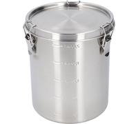 Étanche à l'air Récipient de stockage pour aliments pour animaux de compagnie Acier inoxydable Polyvalent anti-fuite Cat Hundehalter pour cuisine à domicile 2500 ml, 15 x 17 cm / 5,9 6.7in