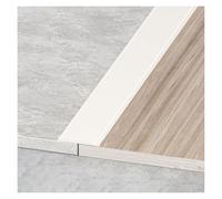 Étanche Bande de Transition Auto-adhésive Bande de Seuil Bande de Séparation Plate en Aluminium, pour Joindre Les Espaces de Sol Carreaux, Résistant À L'usure(Pearl white,W5cm*L(3 * 100cm))