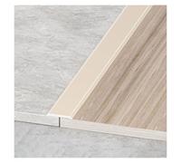 Étanche Bande de Transition Auto-adhésive Bande de Seuil Bande de Séparation Plate en Aluminium, pour Joindre Les Espaces de Sol Carreaux, Résistant À L'usure(Ivory white,W2cm*L(3 * 100cm))