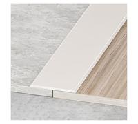 Étanche Bande de Transition Auto-adhésive Bande de Seuil Bande de Séparation Plate en Aluminium, pour Joindre Les Espaces de Sol Carreaux, Résistant À L'usure(Light gray,W6*L300cm(3 * 100))