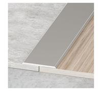 Étanche Bande de Transition Auto-adhésive Bande de Seuil Bande de Séparation Plate en Aluminium, pour Joindre Les Espaces de Sol Carreaux, Résistant À L'usure(Gray,W6*L300cm(3 * 100))