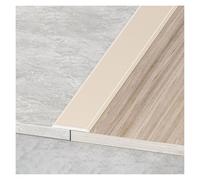 Étanche Bande de Transition Auto-adhésive Bande de Seuil Bande de Séparation Plate en Aluminium, pour Joindre Les Espaces de Sol Carreaux, Résistant À L'usure(Ivory white,W5*L300cm(3 * 100))