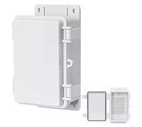 Étanche IP67 Cache Compteur Electrique, Boitier Electrique Etanche ABS | Coffret Electrique Etanche, Verrou à Clic, Plaque de Base à Grille, Montage Mural ou sur Poteau(18x13x9cm/7x5x3.5in)