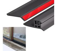 Étanche pour Fenêtre Coulissante Bande Anti Pluie en Caoutchouc Résistant Grille Gouttiere Panneau Anti Pluie Empêche La Pluie De Pénétrer par Les Interstices 5m(16.4ft)