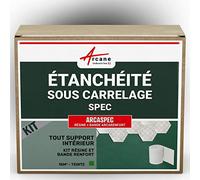 Étanchéité Douche sous Carrelage et Béton Ciré, Kit - ARCASPEC 15 m² | Résine et Bande de Renfort, Imperméabilise sous Carrelage, Béton Ciré, Galets, Souple et Résistante - Arcane Industries