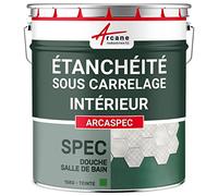 Étanchéité sous Carrelage Douche Salle de Bain - ARCASPEC 15 kg | Imperméabilise Douche, Salle de Bain, Carrelage, Béton et Pierre, Pose Facile, Prêt à l'Emploi - Arcane Industries