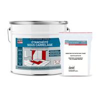 Etancheite sous carrelage, KIT douche, salle de bain, pièce humide résine d'imperméabilisation 10 litres Bleu